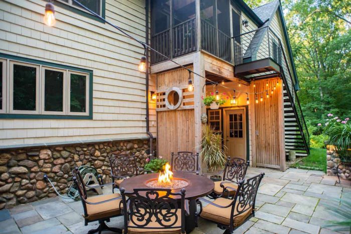 Aging Composite Deck Transformed into an Enchanting Woodland Patio ...